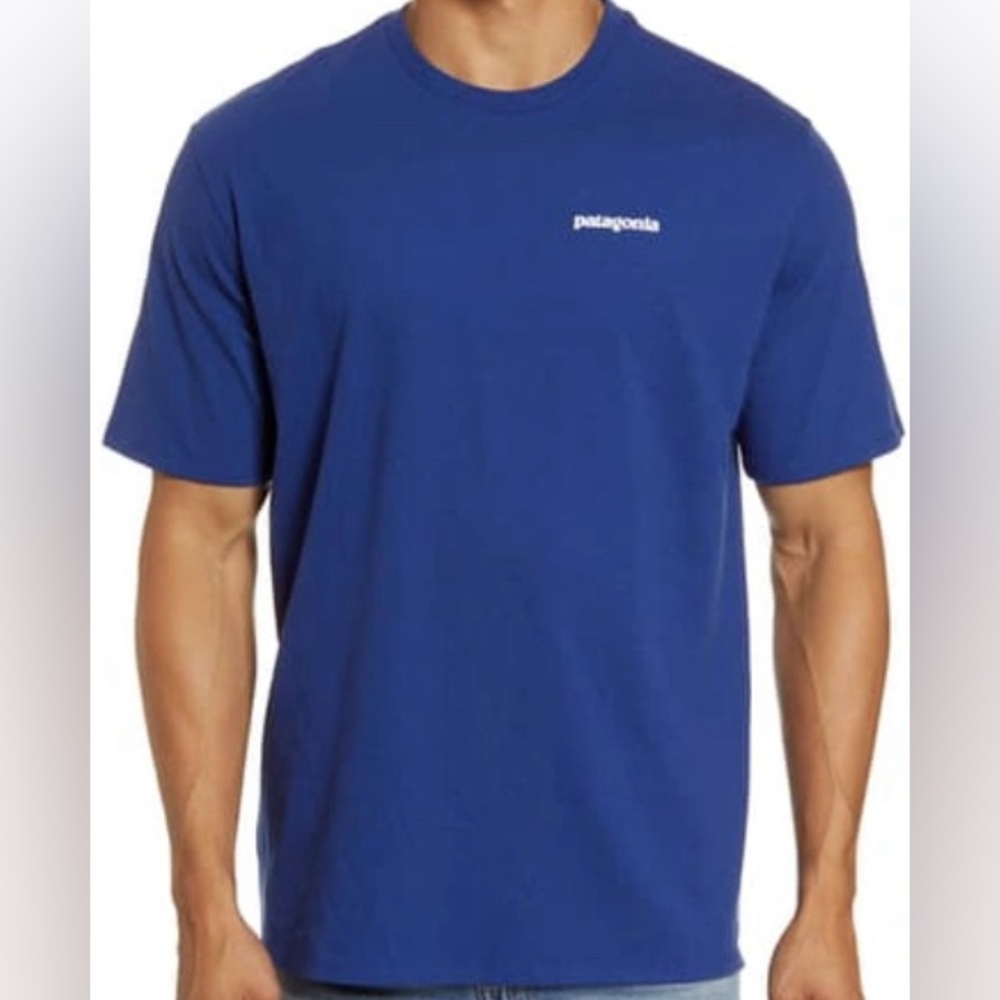 Patagonia M’s P-6 Logo Responsibiliti-Tee. Size: Medium, Color: Superior Blue